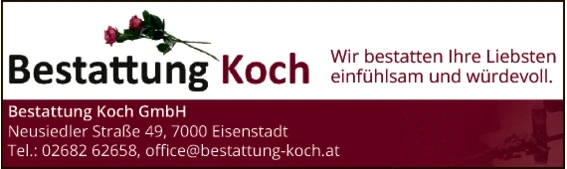 Print-Anzeige von: Bestattung Koch GmbH