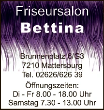 Print-Anzeige von: Friseursalon Bettina