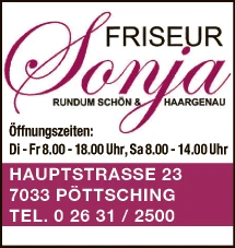 Print-Anzeige von: Friseur Sonja