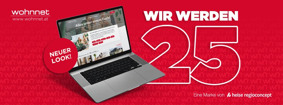 Wohnnet 25 Jahre Jubiläum mit Relaunch