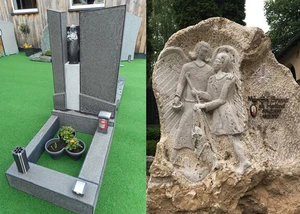 Individuelle Grabsteine von Steinbildhauer Martin Schwienbacher