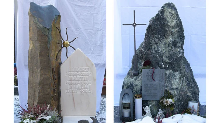 Galerie-Bild 4: zwei Grabsteine von Martin Schwienbacher